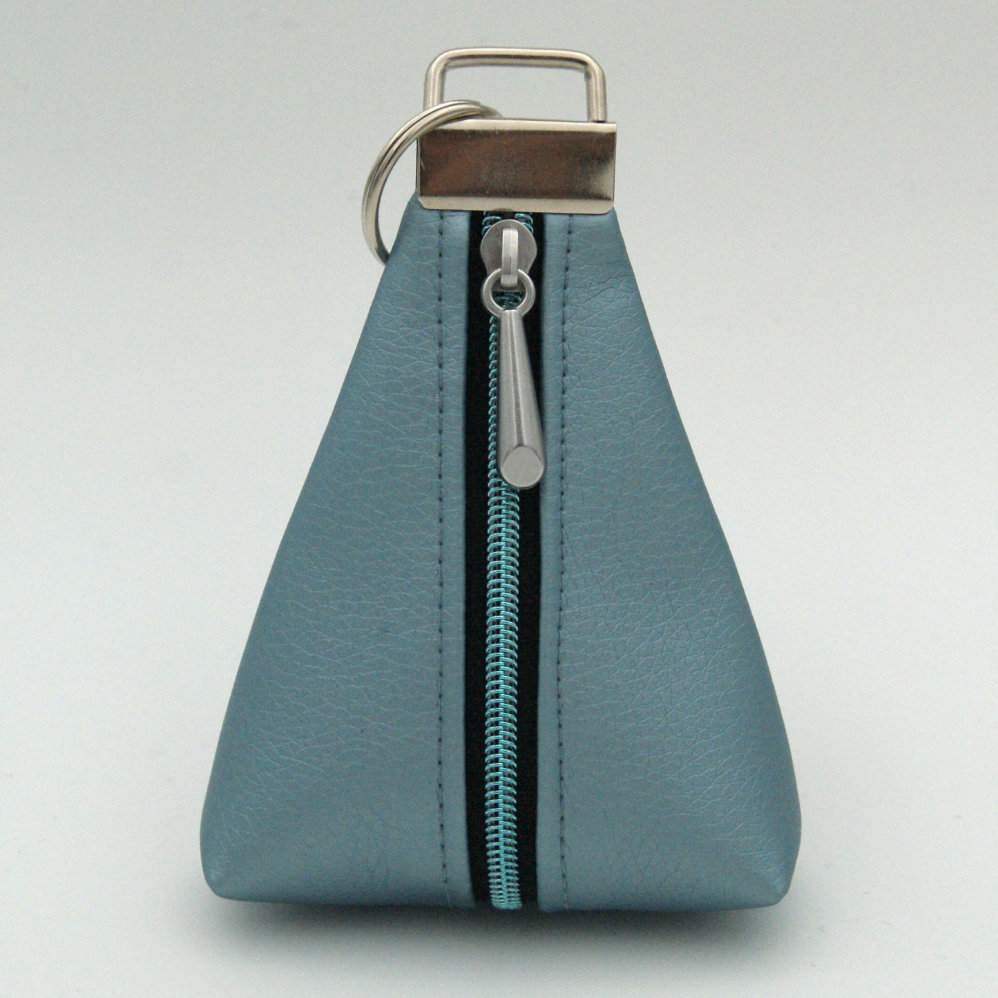 Triangle keyring pouch