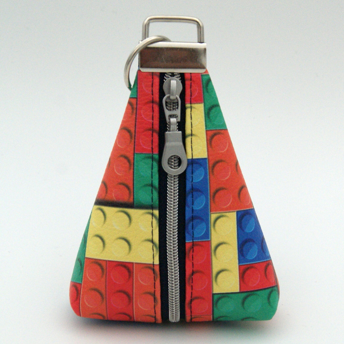 Triangle keyring pouch