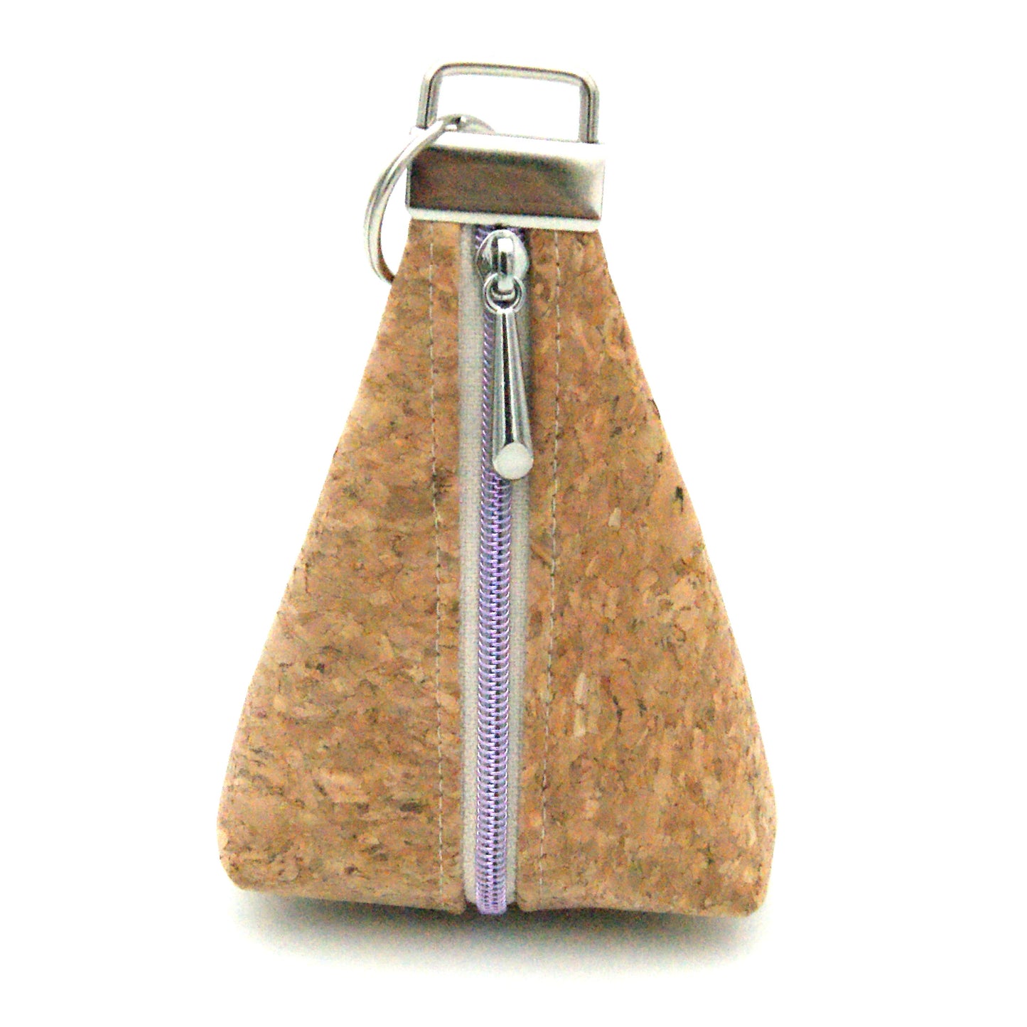 Triangle keyring pouch