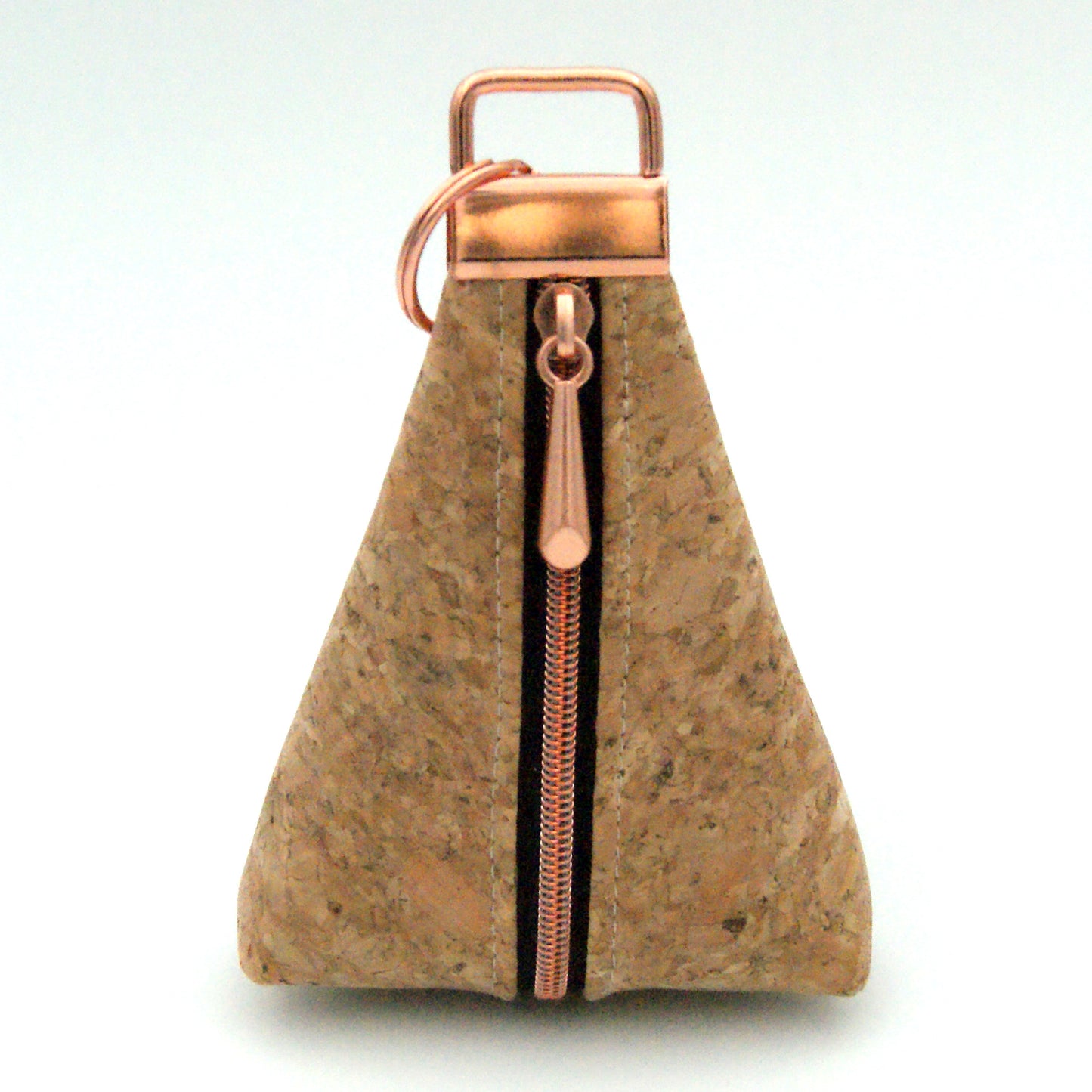 Triangle keyring pouch