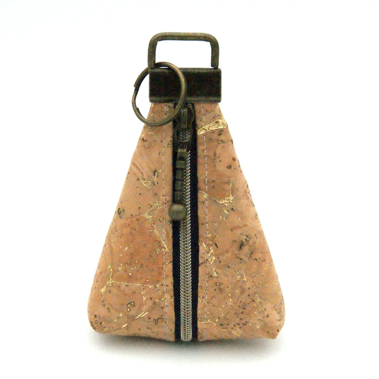 Triangle keyring pouch