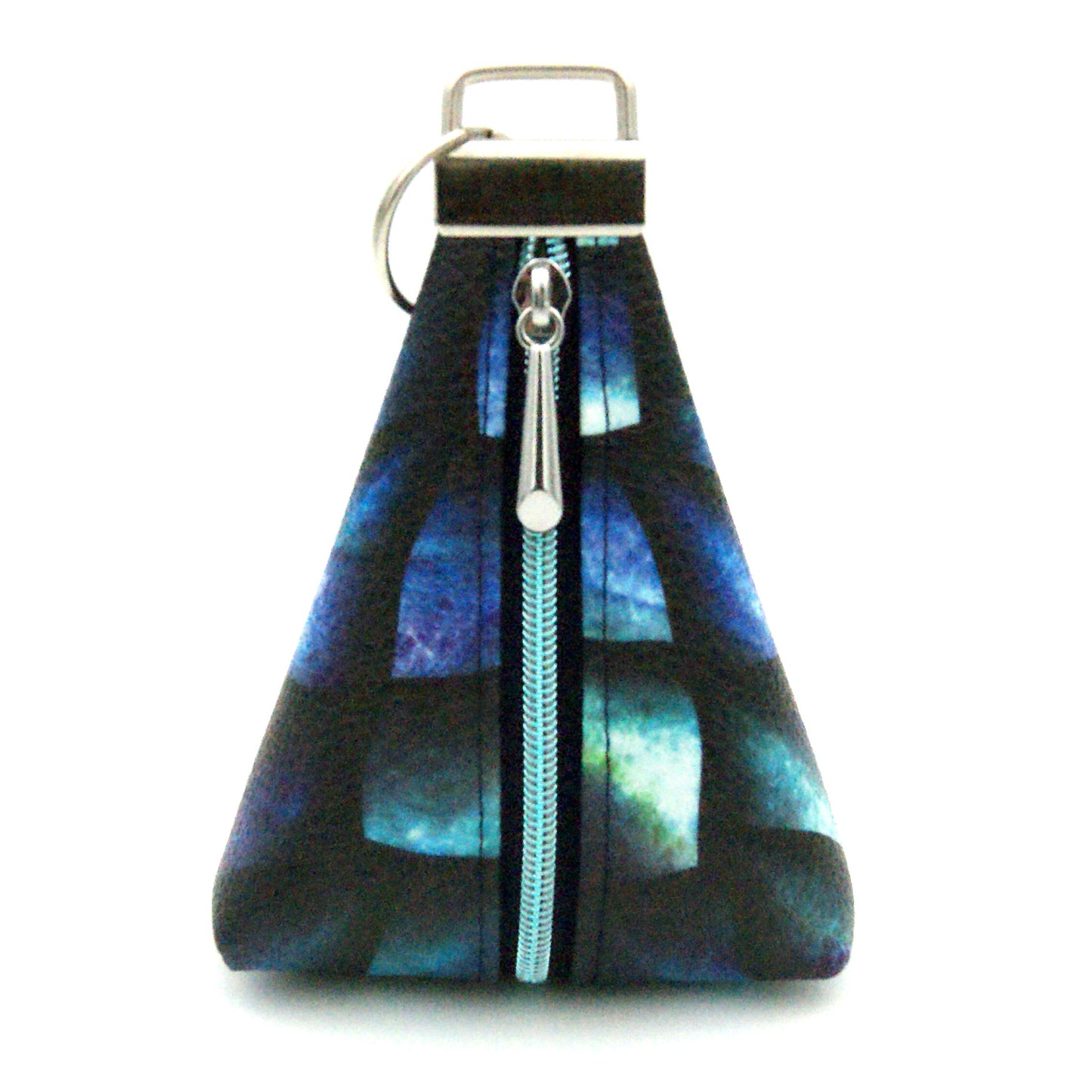 Triangle keyring pouch