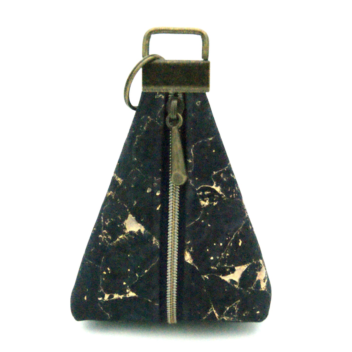 Triangle keyring pouch