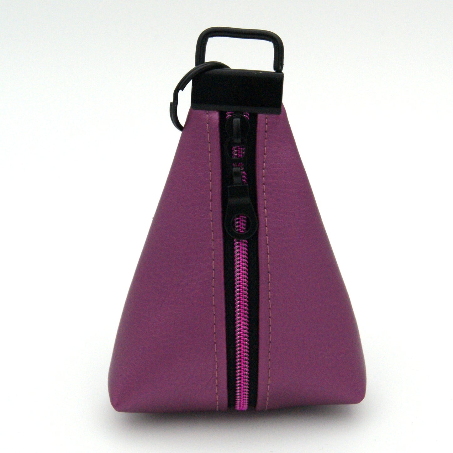 Triangle keyring pouch