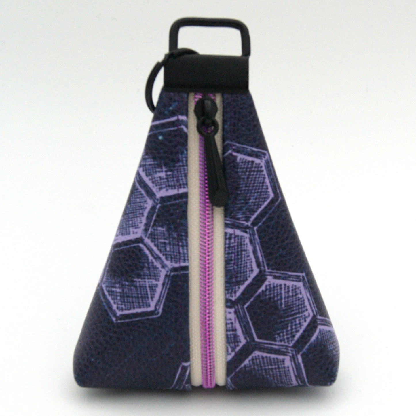 Triangle keyring pouch