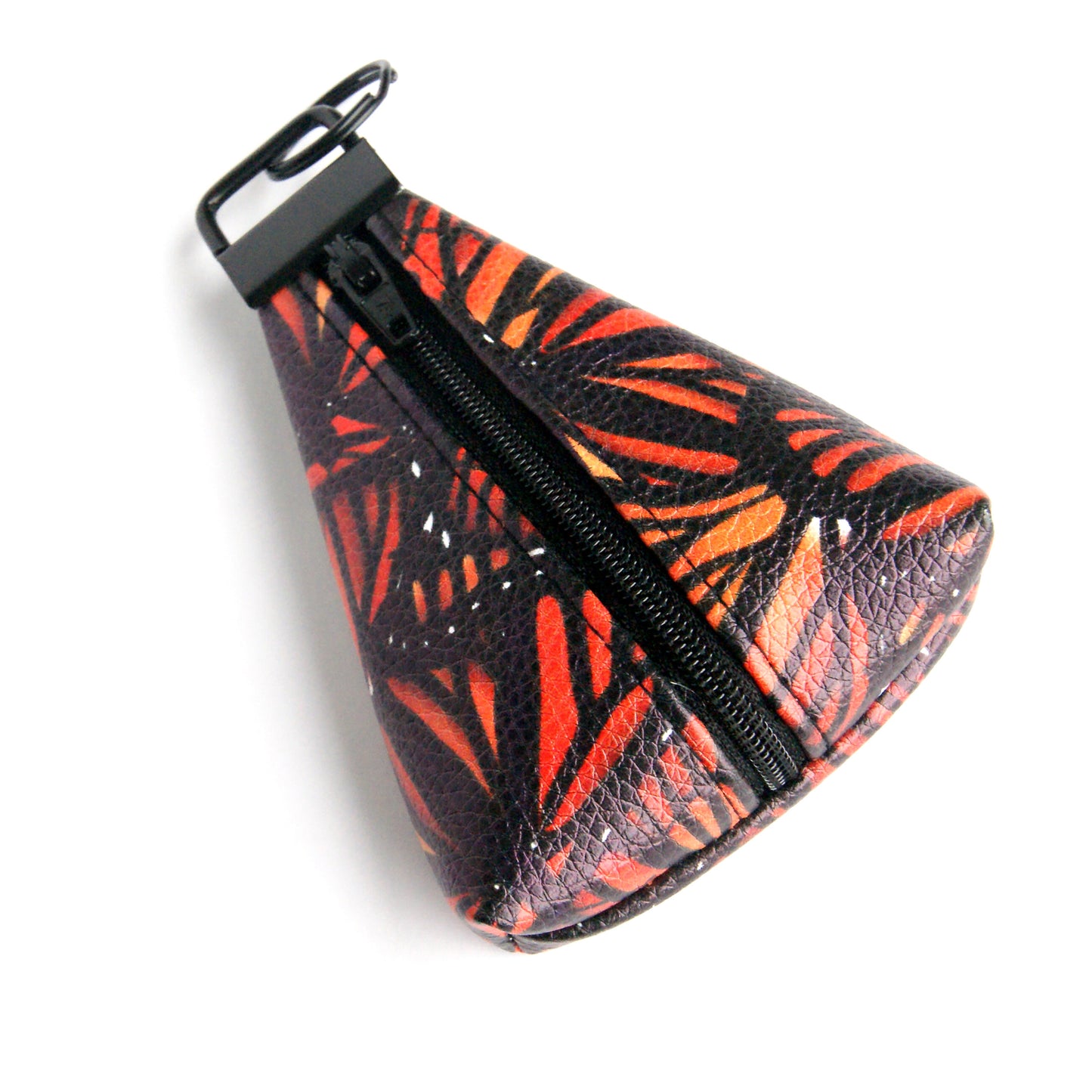 Triangle keyring pouch